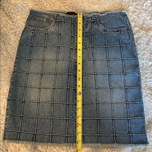 Vintage Ralph by Ralph Lauren Blue Denim Midi Skirt. Size 0 - Picture 6 of 8